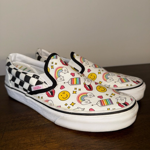 Vans Shoes - Vans Classic Flour Shop Amira H Kassem collab Rainbow  Shoes Size W6.5 M5